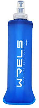 WRELS Soft Flask Collapsible 250ml BPA-Free Water Bottle for Running Hiking Cycling Climbing and Traveling,Camping,Outdoor Sports