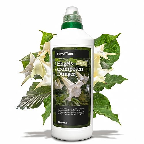 ProviPlant Engeltrompetendünger – 1 Liter Spezialdünger Trompetenblumen Brugmansia Profi-Rezeptur- HOCH ERGIEBIG - 200 Liter Gießwasser - Made in Germany