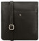 Lloyd Baker Kanatal Umhängetasche aus echtem Leder, weiche Schulter-Handtasche mit verstellbarem Riemen, schmale Handytasche, kompakte Größe mit Einschubfach vorne, jet black, One Size