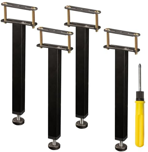 PASSIAN Pieds de lit, Pieds de sommier, Pieds de lit pour Adulte, Pied sommier à Lattes, rehausseur de lit, Pieds de lit 30 cm, Pied de lit 25 cm, Pieds de Meuble, Pied reglable, Pied lit