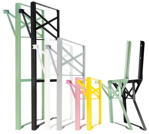 Natural Goods Berlin 2er Set Stehtisch Gestell klappbar (Schwarz, 105x43 cm) – Metall Tischbeine im Kastenprofil für Stehtische – Stabiles Tischgestell für Garten, Terrasse & Camping