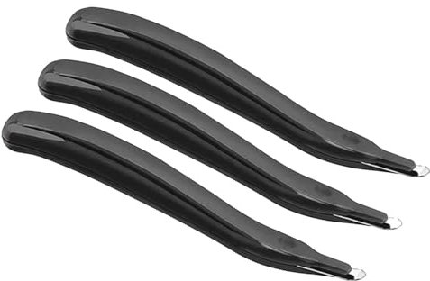3 Stück Heftklammerentferner, Magnetische Metall Entklammerer, Heftklammerzieher Heftklammer Entferner, Heftklammer Abzieher Stiftwerkzeug mühelos, Klammerentferner für Büro Schule (Black, One Size)