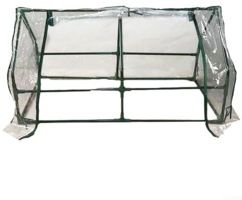 Mini housse de serre en PVC, abri de protection portable pour plantes d'intérieur et d'extérieur avec installation facile pour intérieur ou extérieur, jardin, 120 x 60 x 60 cm