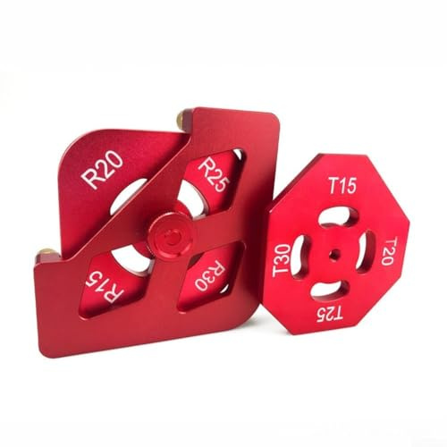 Yuanpgky Gabarit de défonceuse d'angle en alliage d'aluminium pour le travail du bois avec plusieurs options de rayon pour cadres photo, tables, bords de meubles, menuiserie