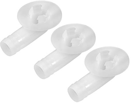 uxcell Air Conditioner Drain Hose Connector Elbow Fitting for Mini-Split Units and Window AC Unit 18mm 3Pcs