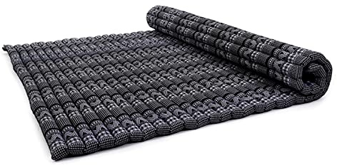 Leewadee Esterilla Thai Enrollable Extra Ancha 190 x 145 cm - Kapok 2 Personas Masaje Thai Alternativa Futon