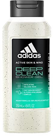 adidas Active Skin & Mind, Deep Clean Shower Gel, Docciaschiuma Donna, 250 ml