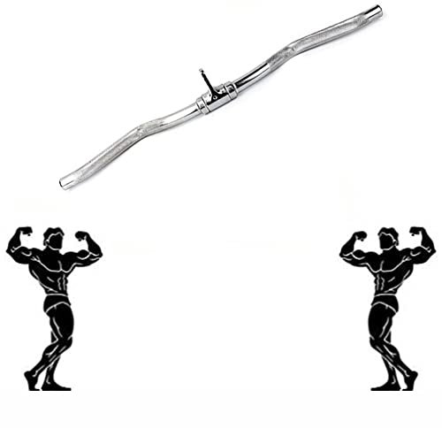 BIRLD Trizeps Latzugstange Pull Down SZ Stange Home Krafttraining, 120cm Gerade Stange Drehbar, Kabelzubehör Für Training Im Fitnessstudio