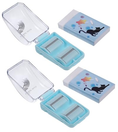 Operitacx Ramasse-Miettes De Bureau Portable 2 Pièces Mini Nettoyeur De Table En Caoutchouc Pour Enlever Les Résidus De Crayon Et Poussière Sur Le Bureau