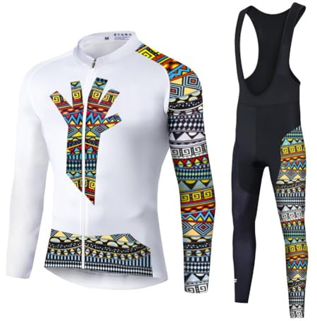 UGLY FROG 2024 Herren Fahrradtrikot，Winter Wear Outdoor Herren Radtrikot Set Fahrradbekleidung Langarm Fleece Warm Fahrrad Trikot und Radlerhose mit 3D Sitzpolster