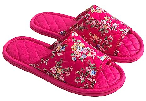 SJTJSPX Cotton Open-Toe Slippers for Women and Men - Non-Slip Indoor House Shoes for Home, Hotel, Travel, Spa, Party, Hospital Guests