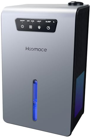 Dehumidifier,2 in 1 Humidifier Dehumidifier Combo,102 OZ Water Tank Dehumidifiers for Home Bedroom,Basement Bathroom,Auto Shut Off,Sleep Mode,7 Colors LED Light