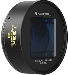 Freewell 1.33x Blue Anamorphic Lens compatibile con iPhone e Samsung con attacco da 17 mm - Obiettivo premium per smartphone per riprese cinematografiche ampie, potenti flares blu
