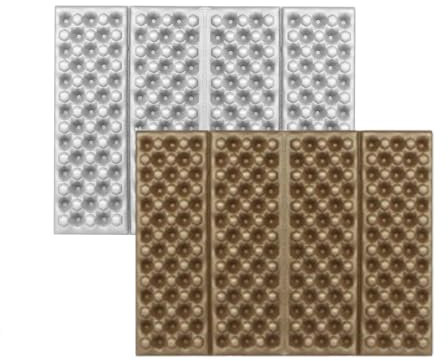 lumanothy Sitzkissen Outdoor, Thermo Sitzkissen Faltbar Wasserdicht Sitzunterlage Outdoor mit Aufbewahrungsgürtel FüR Camping, Wandern, Stadion, Unterwegs, Jagd, Picknick, Coyote Braun