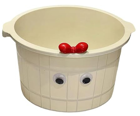 perfk Vasca per massaggio pediluvio, robusta e versatile, per l'ammollo dei piedi, per l'hotel, per l'ammollo di piedi, unghie dei piedi e, Bianco