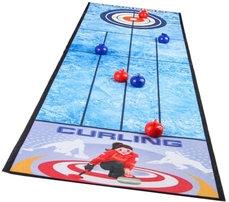 Tabletop Interactive Game Set Indoor Curling/Golfs/Basketball/Football/Bowling Board Game Kids Entertainment Toy Compact Playset For Kids