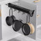 JXYQZD Pfannenhalter Hängend, Mopp und Besenhalter, Ausziehbarer Besenschrank, Ausziehbarer Schrank-Organizer, Gartengeräte-Organizer für Den Küchen- und Gartenbereich zu Hause(46cm(18.1 in))