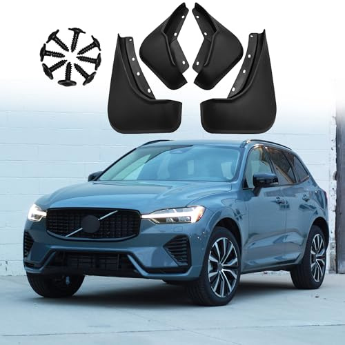 ERMWALR for Volvo Xc60 2018-2023 Mud Flaps - Set of 4 No Drilling Required Car Fenders Flexible PP Mud Flap Splash Guard (Vlv Xc60 18-23)