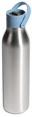 Circular & Co 750ml Recycled Stainless Steel Reusable Drinks Water Bottle – Insulated, Double Walled, Ecofriendly – Leakproof, Lockable Lid – Dishwasher Safe, BPA & Melamine Free (Rockpool Blue)