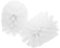 TOBBOMEY 2Pcs Toilet Brush Replacement Heads Plastic Stiff Bristles for Cleaning Fit for Home and Hotel Toilets White