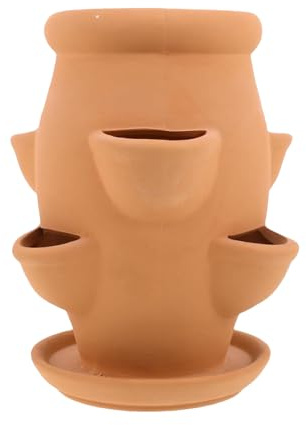 Macetero De Fresas - Maceta De Fresas Vertical Con Bandeja, Macetero Vertical | Suministros De Jardinería Para Macetas Decorativas Para Orquídeas Y Flores Vegetales | Maceta Decorativa Elegante Para J