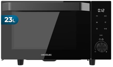 Cecotec Mikrovågsugn 23L Proclean 6040 Flatbed Door 800W utan bricka | Vikbar dörr, 10 effektnivåer, 8 program, platt design, 60 min timer, mer utrymme och enkel rengöring