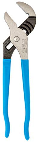 Channellock 430 pince multiprise à mâchoire droite de 25,4 cm avec poignées confortables, capacité de la mâchoire de 5,1 cm, acier à haute teneur en carbone, noir, bleu, argent, 25,4 cm