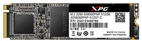ADATA SSD M.2 2280 512GB XPG SX6000 Pro PCIE GEN3X4 2100/1400MBPS