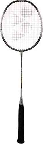 Yonex ZR 100 - Raqueta de bádminton de aluminio ligero con cubierta completa, fabricada en la India (carbón oscuro)