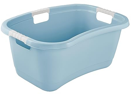 keeeper Vaschetta per il Bucato Ergonomica, Manici Antiscivolo, 50 L, Janne, Nordic Blue (Blu)