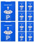 IMPPTE 10 Stück Parkscheibe Auto 11x15cm Blau Parkscheiben Papier Parkuhr Parking Disc für KFZ Auto Parken Park Scheibe Parkuhr aus Pappe