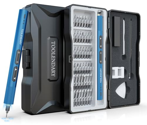 Mini Cacciavite Elettrico, 55 in 1 Set di Cacciaviti Elettrici di Precisione Magnetici con USB Batteria Ricaricabile, Kit di Strumenti Elettrici Ricaricabili per Telefono, Occhiali, PC, Camera