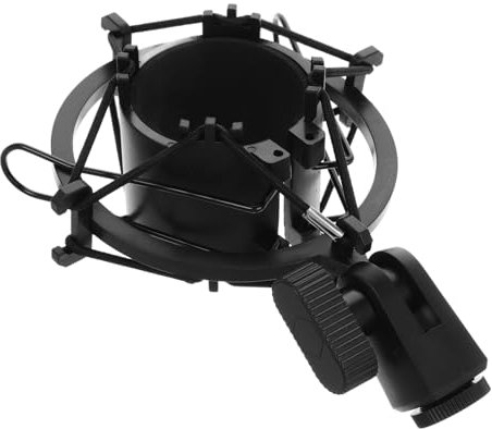 Parliky Shock Mount Microphone for Recording Mic Clip Holder Metal Rack Microphone Stand for Broadcasting Mic Mount for Gaming for Music