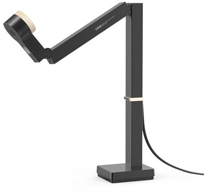 Dokumentskanner, 4K USB-dokumentkamera och 12 MP webbkamera med LED-ljus och mikrofon, upp till 60 fps, auto, for fjärrundervisning, live,för undervisning i affärsmöten