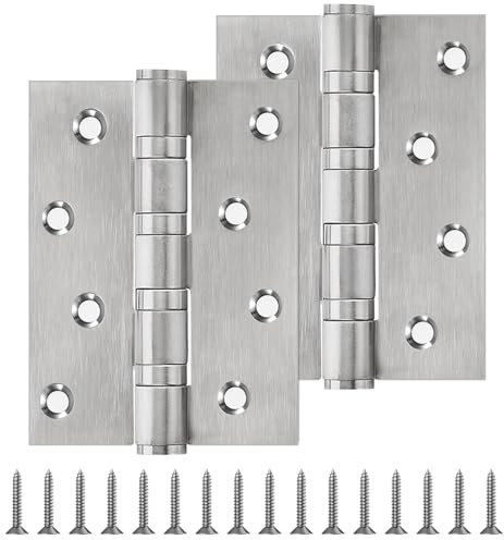 2 Pièces Charniere Porte,Charnières Meubles,Charniere Inox pour Portes Armoire,Portes de Jardin,Epaisseur 3mm (Style 1)