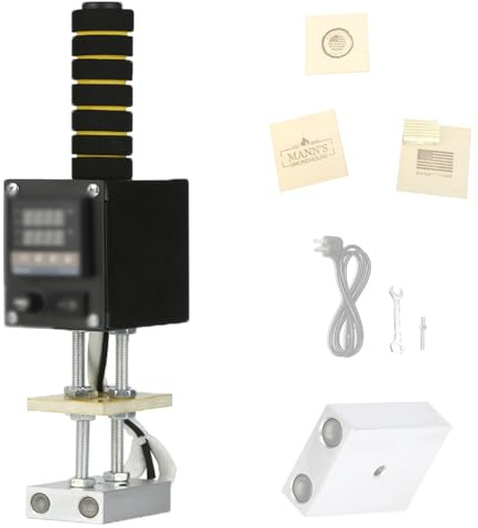 Mini Handhållen Värmepress, Digitalt Läderverktyg, 5 * 7/8 * 10/10 * 13cm, Aluminiumvärmeplatta, 0-400°C Intervall, Svamphandtag, 6 Mm Stanshål, För Läder, Trä,5 * 7cm
