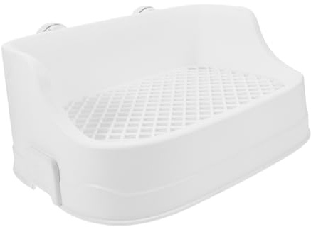 KOMBIUDA Toilette Lettiera per Conigli e Roditori Vasino Angolare Antispruzzo con Rimovibile Addestramento Facile per Conigli Porcellini Criceti Design