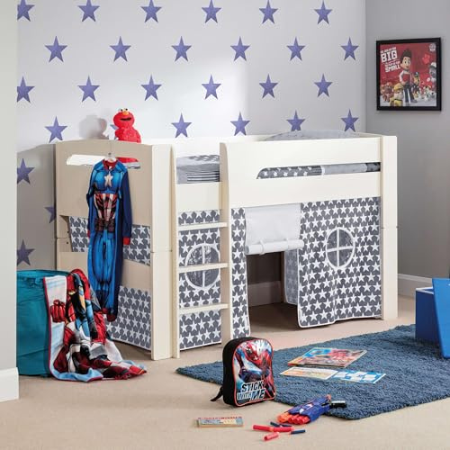 Julian Bowen Grey Star Tent for Pluto Bunk Bed - H81 x W180 x D1.5cm