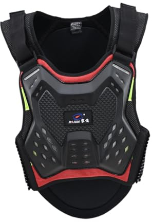 harayaa Pettorina Protettiva Gilet Armatura Motocross Torace Schiena Protezione con Fasce Regolabili Morbidezza E Comfort per Uomo Donna Adatta a , M