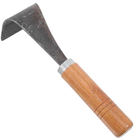 MAGICLULU Herramienta para Descortezar Árboles Mango de Madera y Acero, Cortador de Corteza Práctico y Ergonómico para Jardinería y Plantación de Verduras