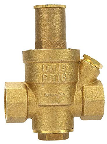 Soupape de régulateur de pression, DN15 1/2 Filetage réglable en laiton Réducteur de pression Régulateur de pression d'eau pour pièces de conduite d'eau