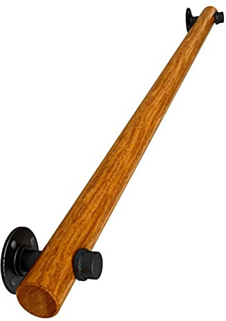 Moderner Holz Handlauf Handlauf für Treppen Innen Aussen Wandhandlauf Treppengeländer Geländer Support Kit,Sicherheitsgeländer Handläufe,Anpassbare Länge (80cm)