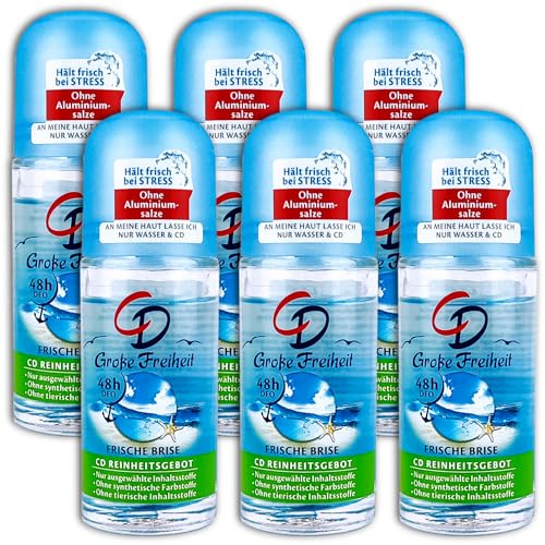 6 st CD deodorant roll-on stor frihet deoroller 6 x 50 ml