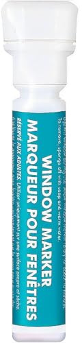 White Window Marker Extraordinaire - 0.84 oz (1 Pc) - Perfect for Car Windows, Mirrors, Glass Art & More