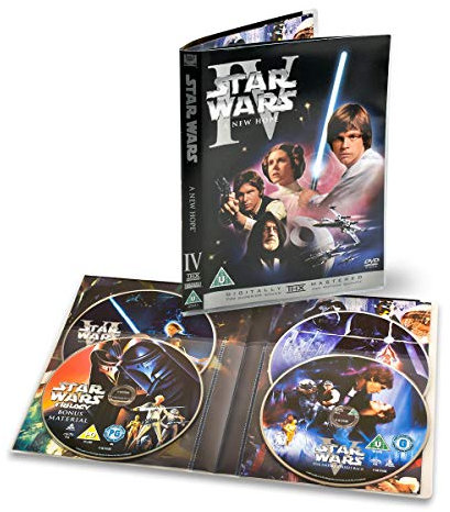 3L Quadruple Pochettes DVD à Compartiments Séparés pour Ranger chacune 4 Disques et 4 Jaquettes - 10 pcs - 10288