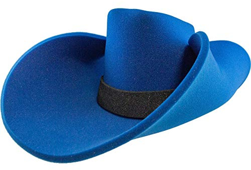 FUNSTITUTION Giant Foam Cowboy Hat - Oversized Huge Cowboy Hat - Silly, Crazy and Funny Blue Hats for Adults and Kids