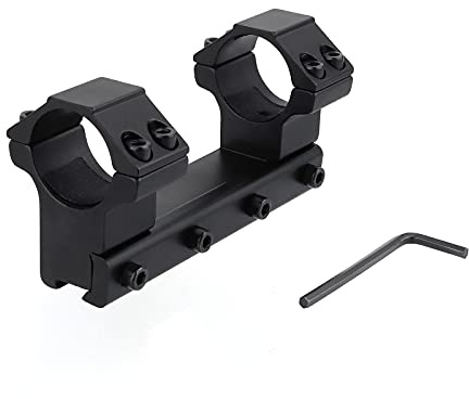 ToopMount Anelli di Montaggio High Profile 25.4mm Anelli di Montaggio in Alluminio Sgancio rapido 11mm Weaver/Picatinny per Fucile a Coda di Rondine Portata