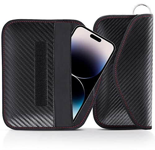 lanpard Faraday Pouch for car Keys,2 Pack Faraday Bag | Car Key Signal Blocking Pouch | Keyless Entry Car Keys Case | RFID Blocker Bag for Car Security | Anti-Theft Remote Entry Keyless Protect