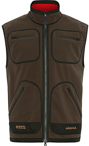 Härkila | Kamko fleece waistcoat | Professionelle Jagd Kleidung & Jagd Zubehör für Herren & Damen | Skandinavische Qualität Made to Last | Brown/Red, M