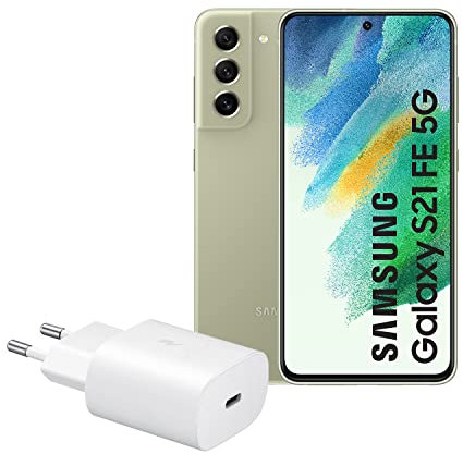 Samsung Galaxy S21 FE 5G (128 GB) Color Verde chipset 2022 – Teléfono Móvil Android, Smartphone Libre (Versión Española)